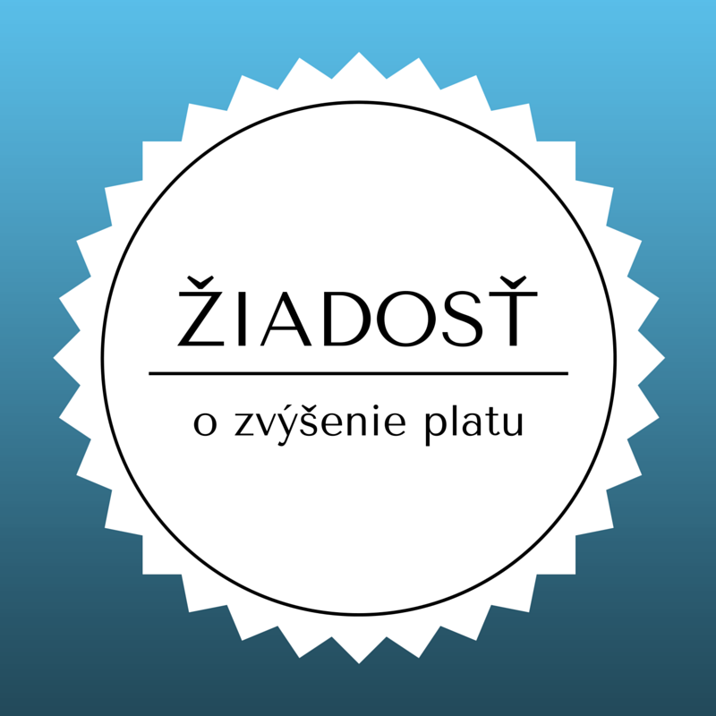 Žiadost o zvyšenie platu